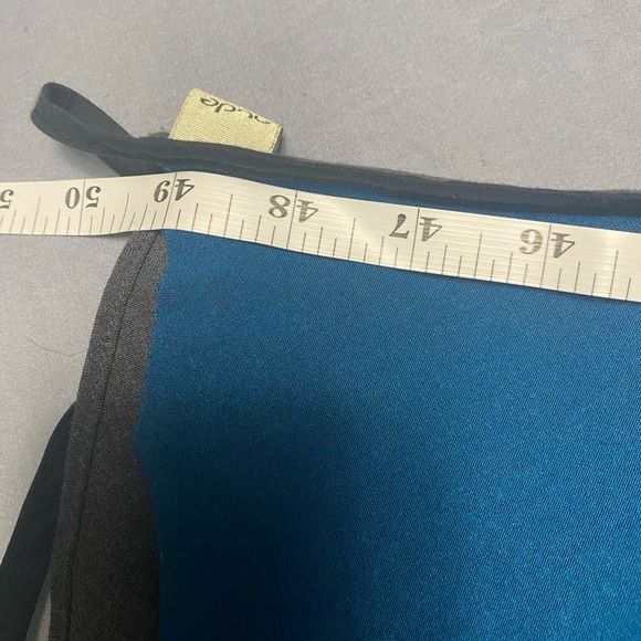 Women’s Nude Wrap Skirt Dark Grey & Teal - Picture 7 of 10